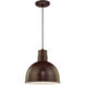 R Series 1 Light 12 inch Architectural Bronze Pendant Ceiling Light